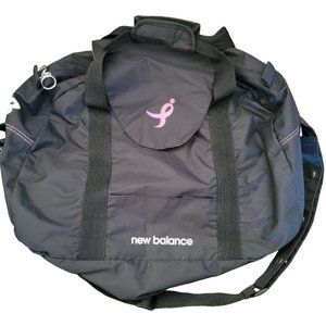 New Balance Susan G Komen Black Pink Duffel Bag Messenger Gym Casual Pack